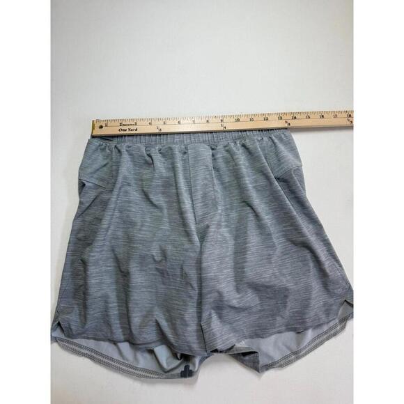 Lululemon *w/ Pulltag* Surge Shorts Men’s Size Medium Gray 6" Lined Gym Stretch - Picture 5 of 6
